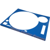 top bleu pour platine vinyle Technics SL1200-1210 mk2 et mk3 m3d mk5