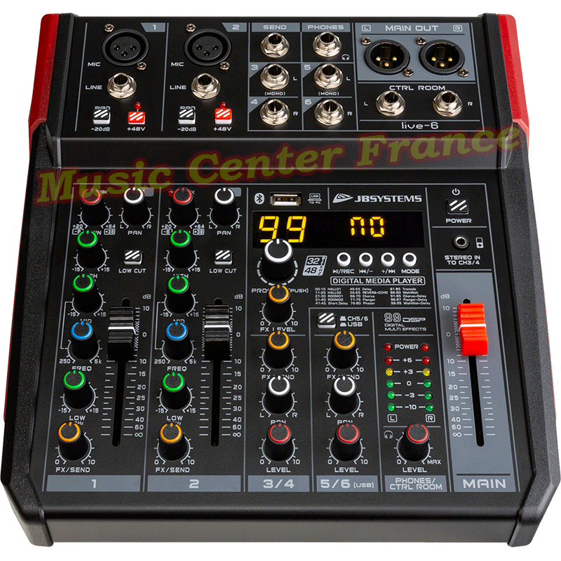 JBSystems - JB Systems LIVE-6 console musicien