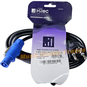 Hilec cordon secteur CEE7/7-PowerCon - 2 mètres