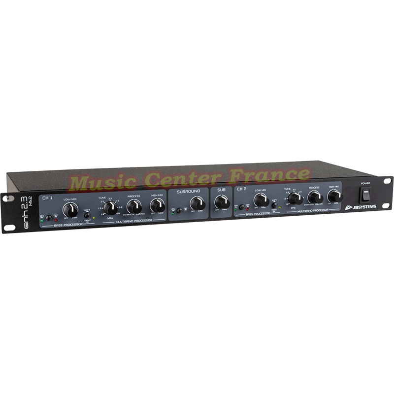 JBSystems ENH2.3 mk2 JB Systems ENH 2.3 mk2 optimiseur acoustique sound enhancer B08213 vue face gauche