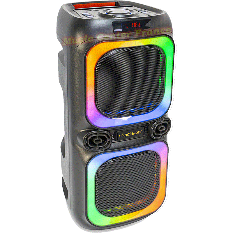 Madison NASH60 - NASH-60 enceinte sono autonome bluetooth, USB, microSD avec effets lumineux