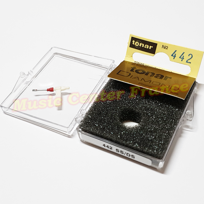 Tonar 442-SS-DS stylus diamant pour B.S.R., Fidelity, Schneider, Thomson