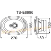 Pioneer TSE6996 - TS-E 6996 - TSE 6996 : haut-parleur oval 3 voies 300w
