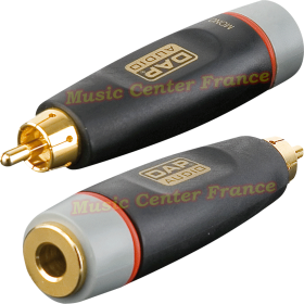 DAP XGA05 - XGA-08 : adaptateur Jack 6.35 femelle mono ou stétéo vers RCA mâle