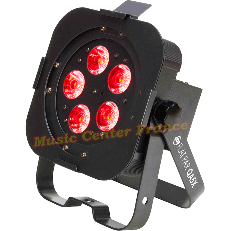 ADJ American Audio projecteur FLAT PAR QA5X vue droite rouge