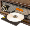 Fenton Memphis bois foncé : platine vinyle + CD + cassette + USB + Bluetooth look rétro vintage