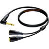 ProCab CLA720 CLA 720 1,50 m cordon câble 1 x Jack 6.35 mâle stéréo vers 2 x Jack 6.35 femelle stéréo