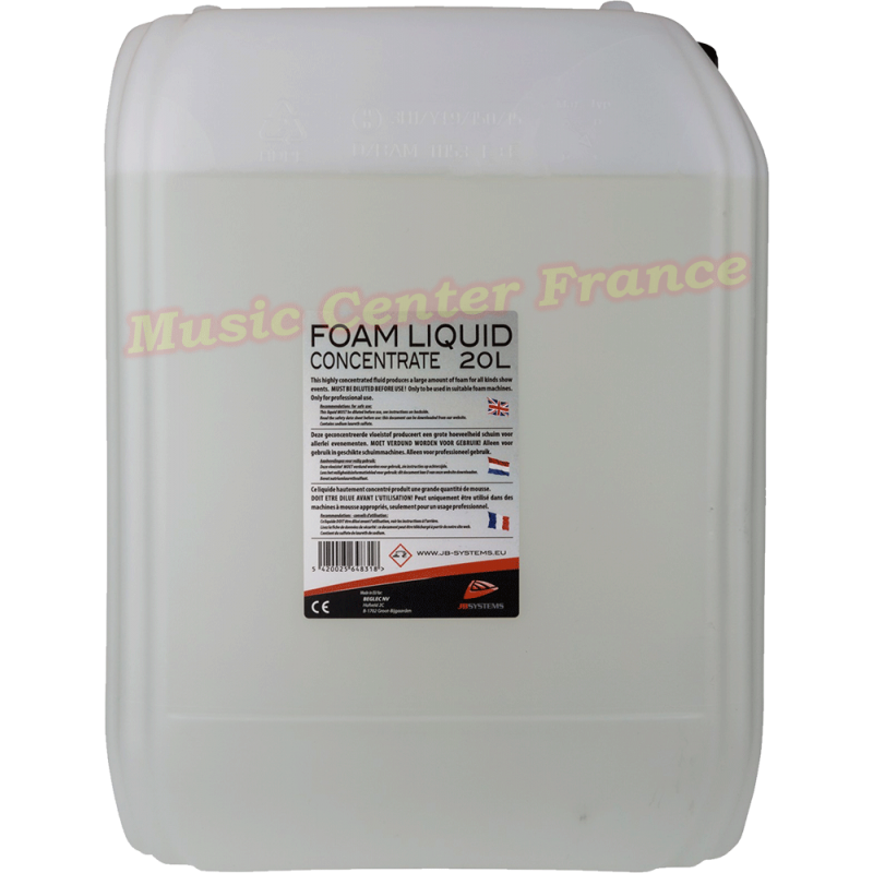 JBSystems JB Systems Foam Liquid CC Concentré 20L liquide pour machine à mousse