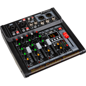 JBSystems LIVE4 JB Systems LIVE-4 console de mixage musicien 4 entrées 3 voies USB Bluetooth vue gauche