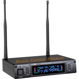 JBSystems JB Systems HF-PRO Twin Diversity récepteur pour micro HF-PRO MIC et ou serre-tête HF-PRO BPACK vug
