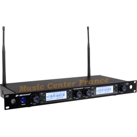 JBSystems JB Systems HF-PRO Quad Receiver récepteur pour micro HF-PRO MIC et/ou serre-tête HF-PRO BPACK vu1