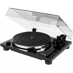 Thorens TD201 - TD 201 noire: platine vinyle courroie et pré-ampli intégré