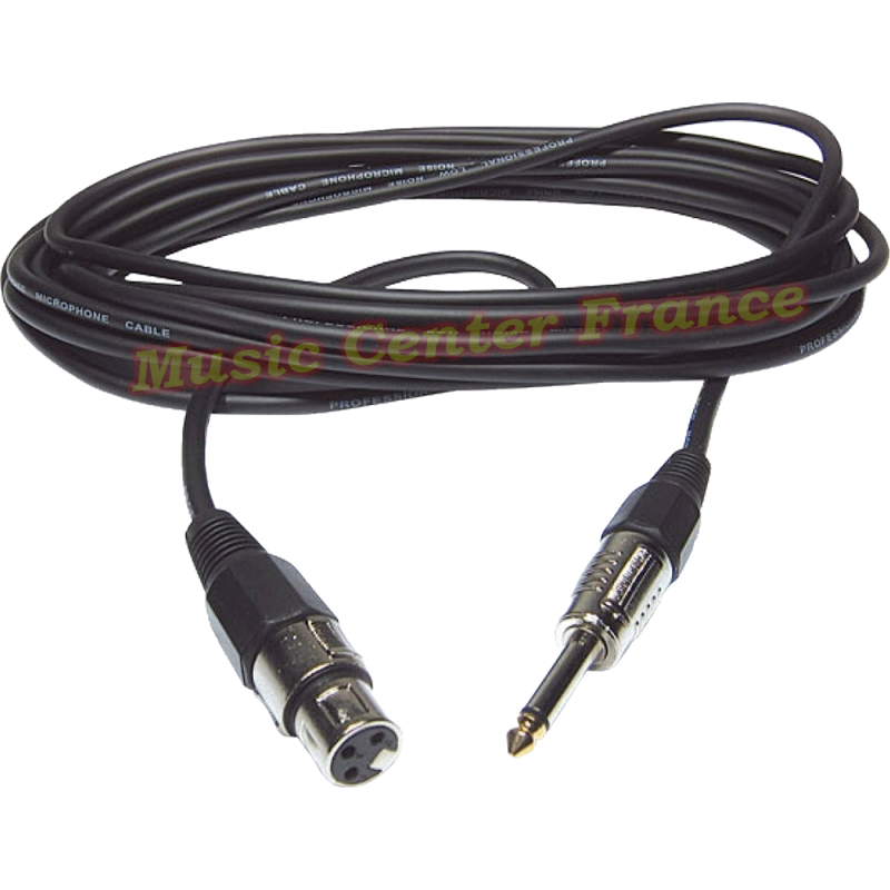 cordon Jack mâle 6.35 mono XLR femelle 3 m Hilec CM/XFJM câble H7953