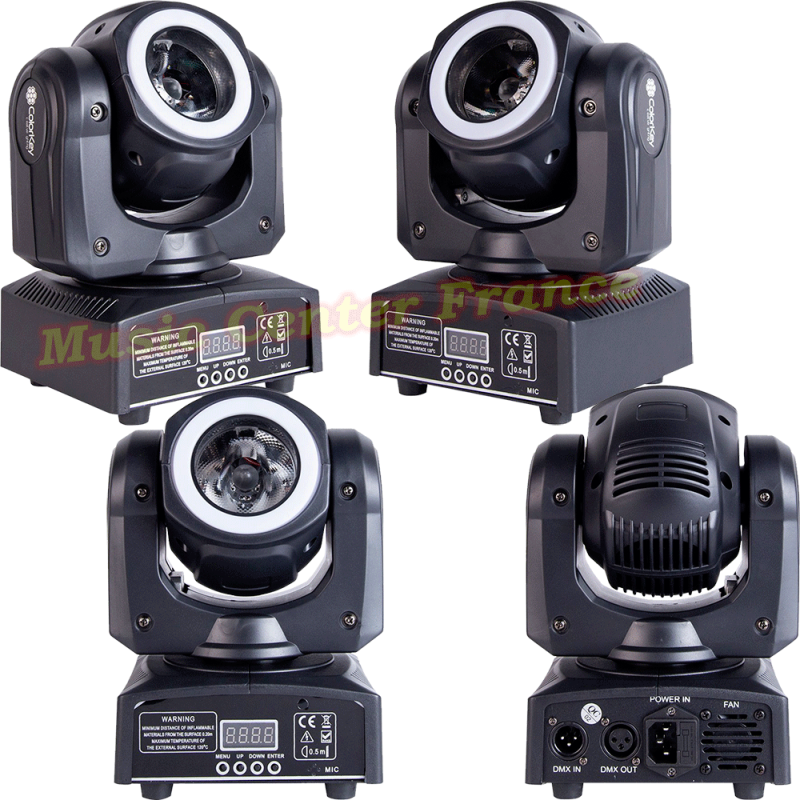 Colorkey Mover Halo Beam Quad mkII - lyre LED RGBW 40w vue04