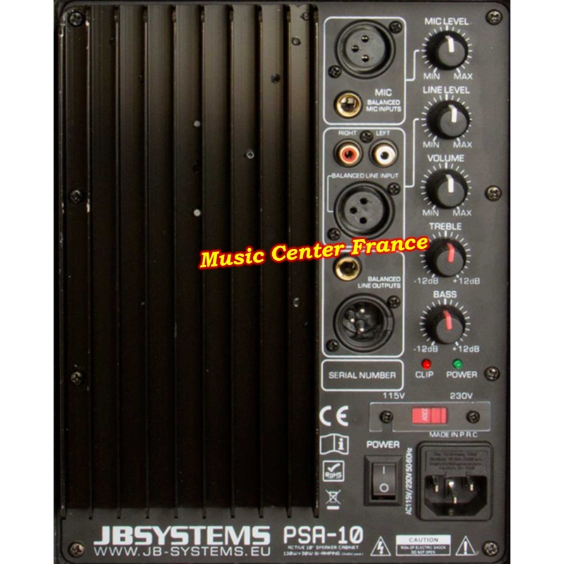 JBSystems PSA 10 - JB Systems PSA10 - enceinte amplifiée 25 cm