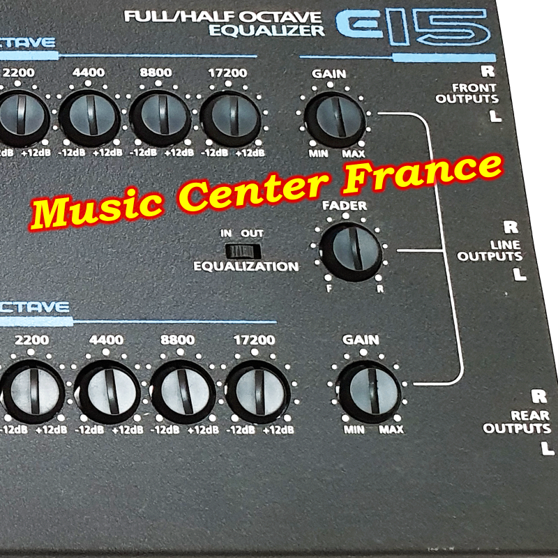 Lanzar  égaliseur encore e15 détail des sorties Music Center France